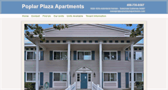 Desktop Screenshot of poplarplazaapartments.com